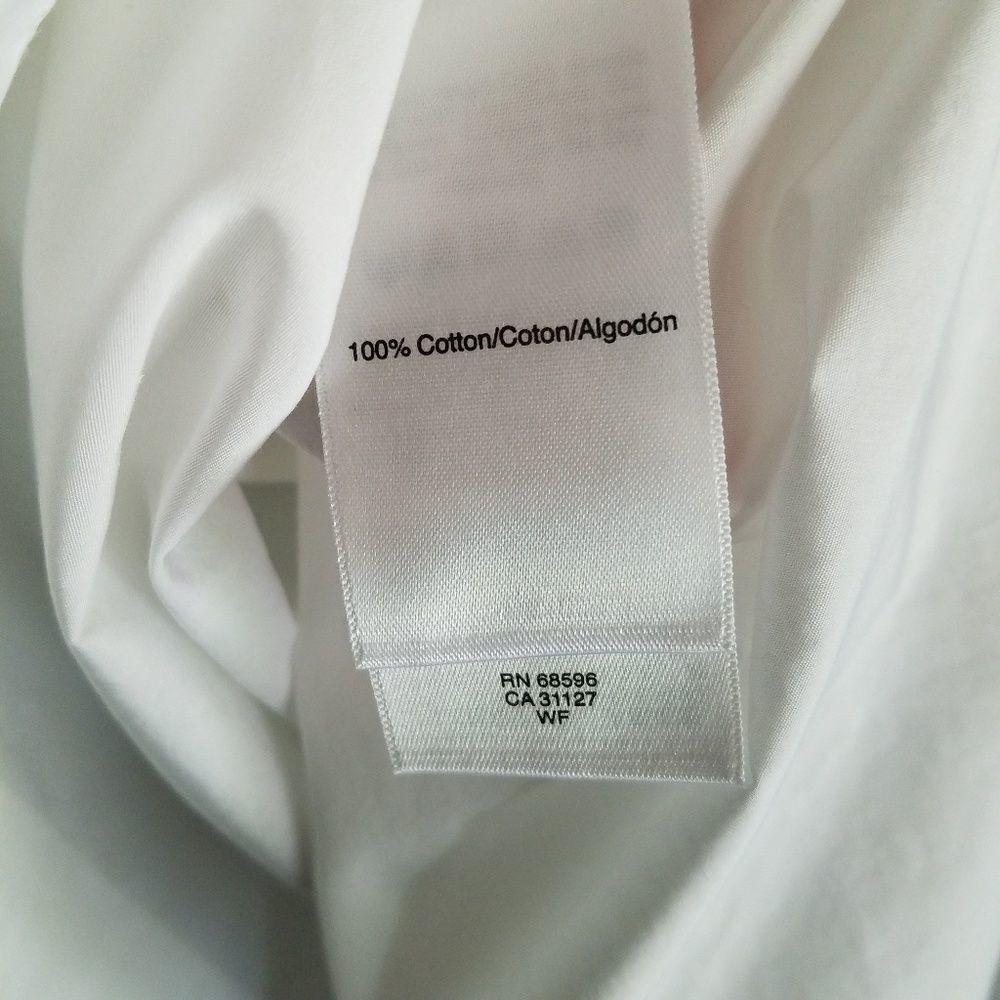 Dkny White Back Button Tunic Blouses - image 6